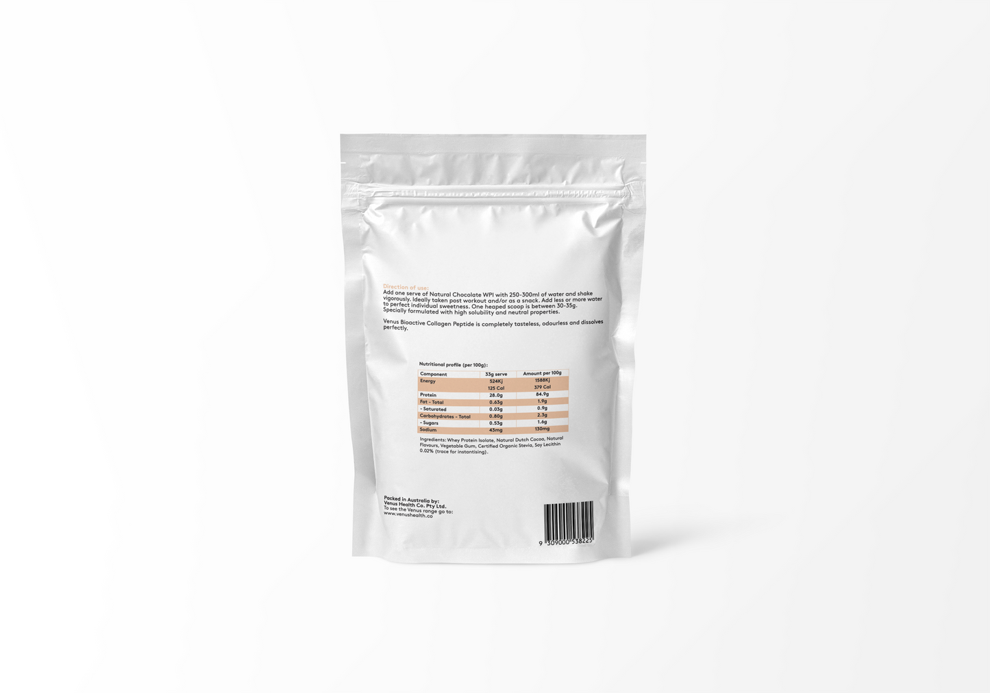 Whey Protein Isolate Natural Organic