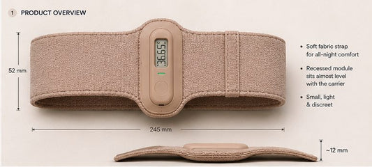Venus Duo: Wearable Basal thermometer & Forehead Infrared Tracker.