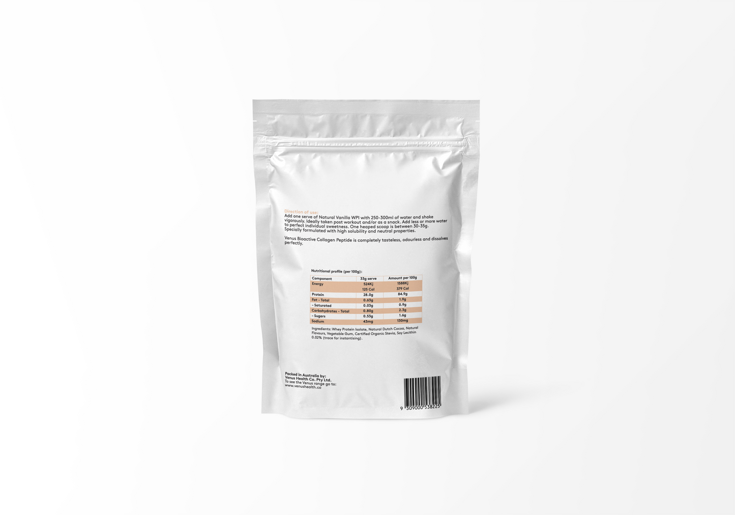Whey Protein Isolate Natural Organic